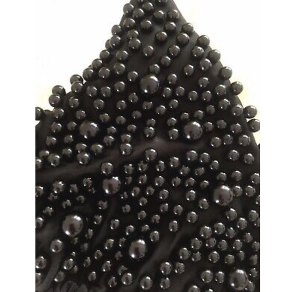 NEW! PEARL BIKINI BLACK SWIMSUIT 2 PIECE SET THONG - Picture 9 of 12